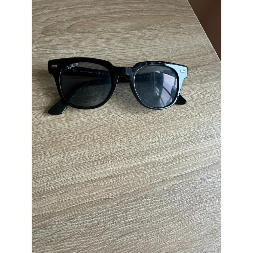 Ray Ban Black Rb4168 601 Meteor RB 4168 Made In Italy Classic Retro Elegant - Picture 5 of 9